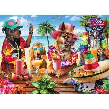 Image 1 of Anatolian - Puzzle Dogs Drinking at the Beach - 1 000 piese