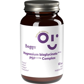 Beggs Magnesium bisglycinate 380 mg + P5P COMPLEX 1,4 mg 60 kapslí