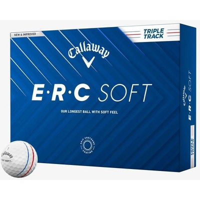Callaway ERC Soft Triple Track 25 biele 3 x 3 ks