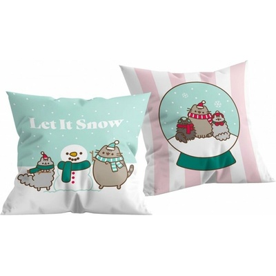 Halantex Obojstranný vankúš mačička Pusheen motív Cool 40x40