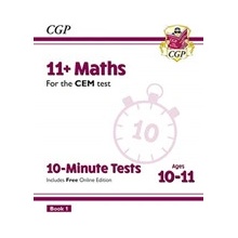 New 11+ CEM 10-Minute Tests: Maths - Ages 10-11 Book 1 (with Online Edition) (Books CGP)(Paperback / softback)