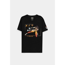 Overwatch Tracer Pew Pew Pew Men's Short Sleeved T-Shirt black