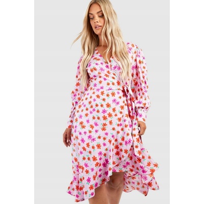Boohoo koktejlové boho midi šaty