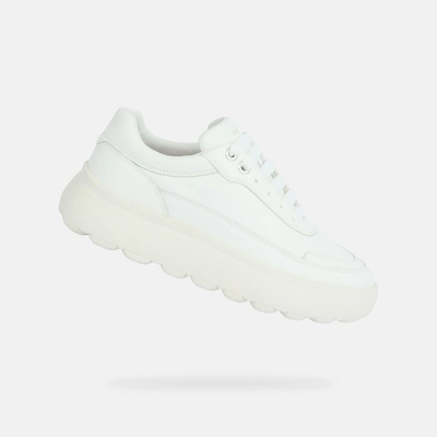 Geox Bílé dámské tenisky Spherica EC4.1 G013143