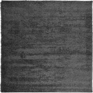  Шаги килим с дълъг косъм, модерен, антрацит, 240x240 см