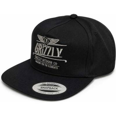 GRIZZLY Outdoor Equipment Snapback Black BLK