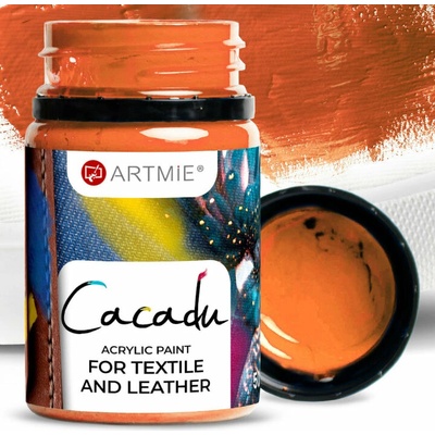 Artime Cacadu farby na textil a kožu 50 ml 5 oranžová