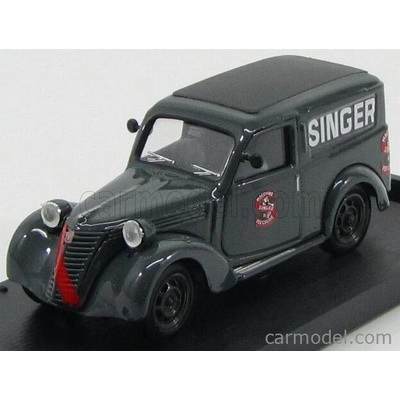Brumm Fiat 500c Furgone Van Veicolo Commerciale Publicitaire Singer Agenzia Catanzaro 1950 Grey 1:43