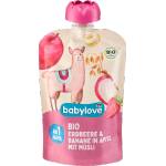 babylove Плодово пюре от ябълки, ягоди и банани, 1+ години, 100 g (1500482)