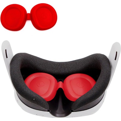 Vortex Virtual Reality Силиконови протектори за лещи за Meta Quest 3 | Черно (VVR.LENS.SIL.PROTECT.QUEST3.RED.2024)