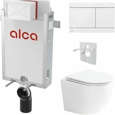 Alcadrain Urban s tlačítkem FUN-WHITE KAE043