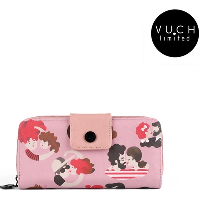 Vuch Lovers wallet biela ružová hnědá