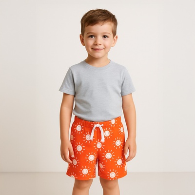 Primark oranžové kraťasy se sluníčky