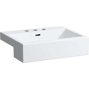 Laufen Living - Вградена мивка 55x46 см, с 3 отвора за смесител, бяла H8134320001081 (H8134320001081)