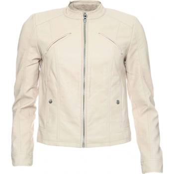 Vero Moda Яке Vero Moda Favodona Faux Leather Jacket - Oatmeal