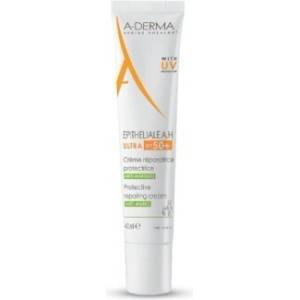 ADERMA Защитаващ възстановяващ крем с UV защита, Protective Repairing Cream, A-Derma Epitheliale A. H. Ultra, SPF50+ 40 ml