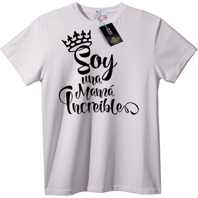 NOONEBRAND Тениска Невероятна Мама с Корона - 7XL, Black