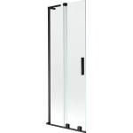 Mexen Velar L параван за вана 2-крилен плъзгащ 75 x 150 cm, прозрачен, черен - 896-075-003-01-70 (896-075-003-01-70)