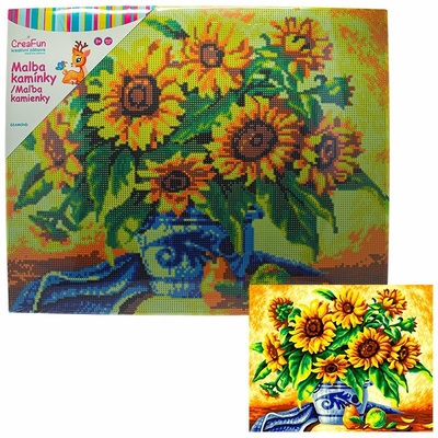 Diamantové malování - Slunečnice 40 x 50 cm