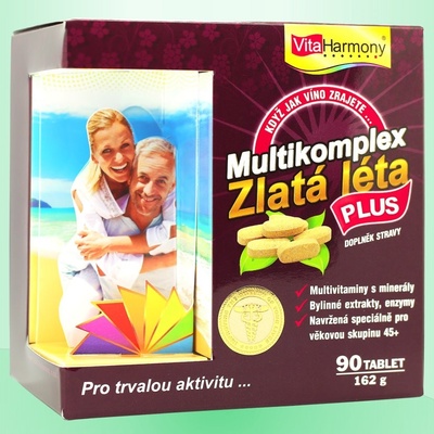 Vitaharmony MultiKomplex Zlatá leta Plus multiVitamíny pre 45+ ročné 90 tabliet