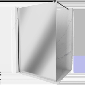 Mexen Kioto душ кабина Walk-in 90 x 200 см, огледало 8 мм, черна - 800-090-101-70-50 (800-090-101-70-50)