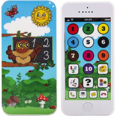 Teddies Naučný mobilní telefon s krytem Moudré sovy