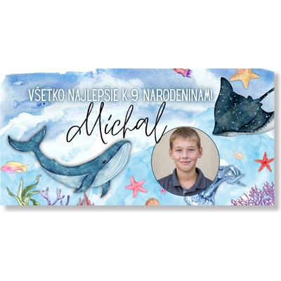 Personal Narodeninový banner s fotkou - Ocean Rozmer banner: 130 x 65 cm