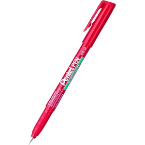 Pentel Перманентен тънкописец Pentel NMF50 - червен