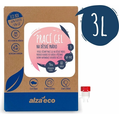AlzaEco prací gel na dětské prádlo 3 l 60 praní