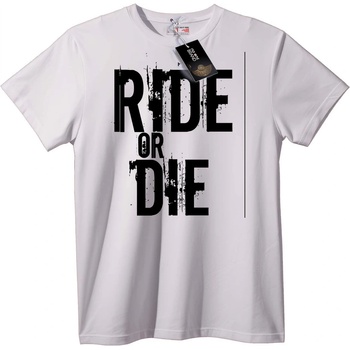 NOONEBRAND Тениска Язди или умри - M, White
