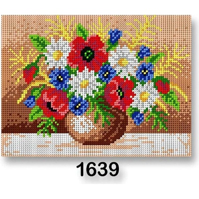 Stoklasa Vyšívací předloha 70246 1639 květiny 5 červená 18x24cm – Sleviste.cz