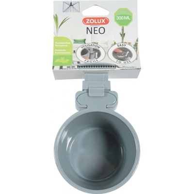 Zolux Plastová miska pre hlodavce NEO sivá Zolux 300 ml