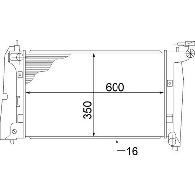 Chladič, chlazení motoru MAHLE CR 1526 000S