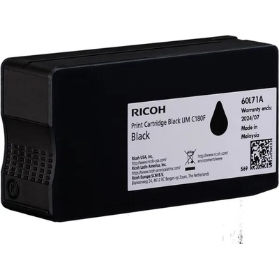 Ricoh Касета с мастило RICOH IJM C180F, 2000 копия, Black (408517)