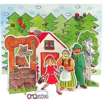 Marionetino Loutky a kulisy k pohádce Červená Karkulka