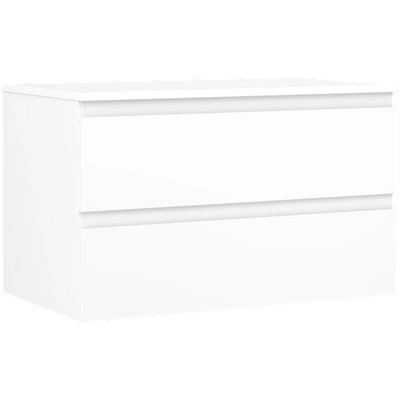 Mexen Orio шкафче за баня под умивалник 80 см с плот, 2 чекмеджета, бял мат (91A10-08047-2-BFFC01)