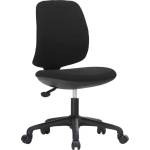 RFG Детски стол RFG Lucky Black, дамаска, черна седалка, черна облегалка
