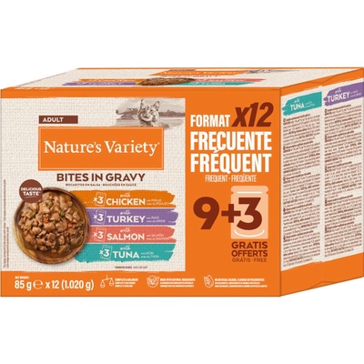 Natures Variety Bites v omáčke Adult 12 x 85 g