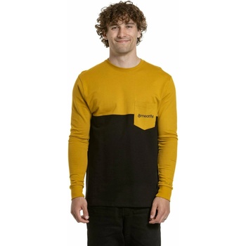Meatfly мъжка тениска с дълъг ръкав Harvey Mustard / Black Meatfly | Cheren | МЪЖЕ | S