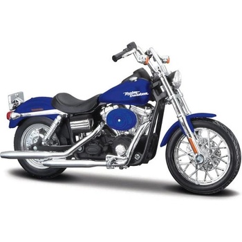 Maisto - HD - Мотоциклет - 2006 Dyna Street Bob, металик син, серия 44, блистер кутия, 1: 18