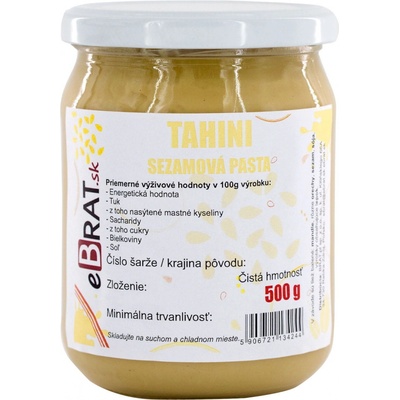 eBrat Tahini sezamová pasta 500 g