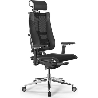 Metta Директорски ергономичен офис стол Yoga 4DT B2-15D - YM93+Infinity+carbon