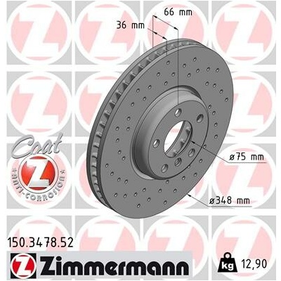 Brzdový kotúč ZIMMERMANN 150.3478.52 (150347852)