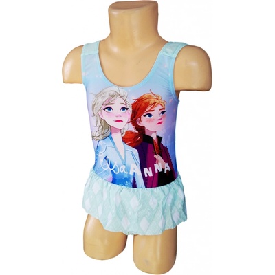 Exity KFT Plavky Frozen Elsa a Anna dívčí jednodílné Mentolová
