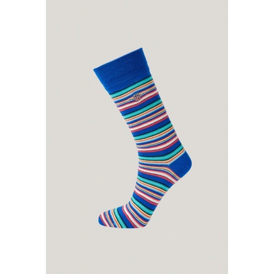 Gant ponožky SHIELD MULTISTRIPE SOCKS LAPIS BLUE