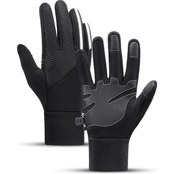 Плетени зимни ръкавици за тъч екрани - HR Insulated Anti-Slip Sport Gloves XL (черен)