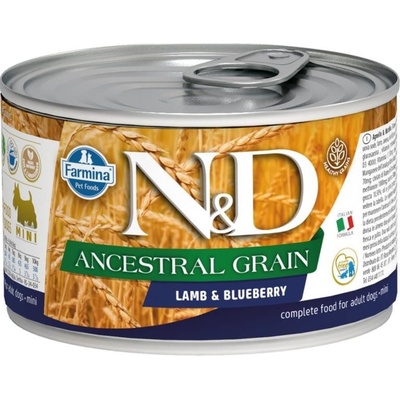 N&D Ancestral Grain Dog Adult Lamb & Blueberry 140 g