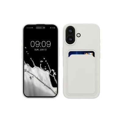 kwmobile Калъф за Apple iPhone 16 - бял