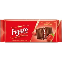 Figaro čokoláda mliečna jahody & krém 90 g