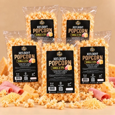 SnackStore.cz Popcorn šunka a sýr párty balík 5 x 2 l